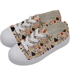 Pattern Seamless Kids  Low Top Canvas Sneakers by Proyonanggan