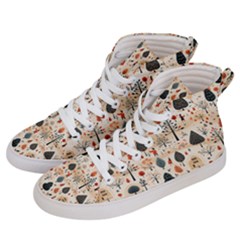 Pattern Seamless Women s Hi-top Skate Sneakers by Proyonanggan