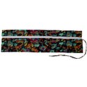 Multicolored Doodle Abstract Colorful Multi Colored Roll Up Canvas Pencil Holder (L) View2