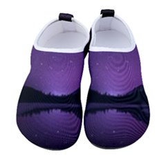 Dark Purple Aesthetic Landscape Kids  Sock-style Water Shoes by Sarkoni