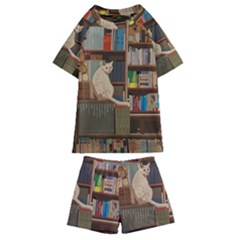 Library Aesthetic Kids  Swim T-shirt And Shorts Set by Sarkoni