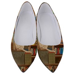 Library Aesthetic Women s Low Heels by Sarkoni