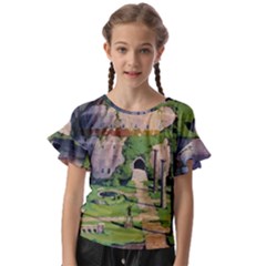 Painting Scenery Kids  Cut Out Flutter Sleeves by Sarkoni