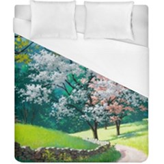 Anime Scenery Landscape Duvet Cover (california King Size) by Sarkoni