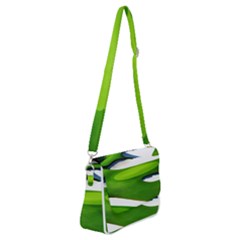 Golf Course Par Green Shoulder Bag With Back Zipper by Sarkoni