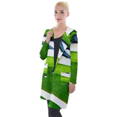 Golf Course Par Green Hooded Pocket Cardigan by Sarkoni