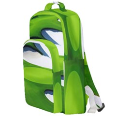 Golf Course Par Green Double Compartment Backpack by Sarkoni