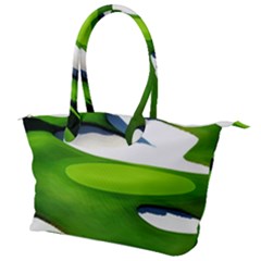 Golf Course Par Green Canvas Shoulder Bag by Sarkoni