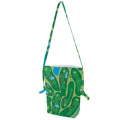 Golf Course Par Golf Course Green Folding Shoulder Bag by Sarkoni