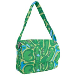 Golf Course Par Golf Course Green Courier Bag by Sarkoni