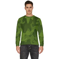 Green Camouflage, Camouflage Backgrounds, Green Fabric Men s Fleece Sweatshirt by nateshop