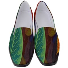 Leaves, Colorful, Desenho, Falling, Women s Classic Loafer Heels by nateshop