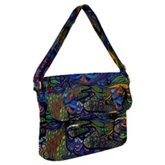 Psychedelic Landscape Buckle Messenger Bag by Sarkoni