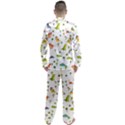 Baby Dino Seamless Pattern Men s Long Sleeve Satin Pajamas Set View2