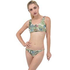 Playful Cactus Desert Landscape Illustrated Seamless Pattern The Little Details Bikini Set by Grandong