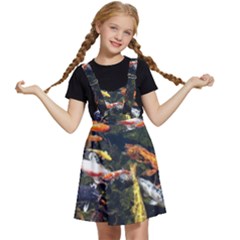 Koi Pond 3d Fish Kids  Apron Dress by Grandong