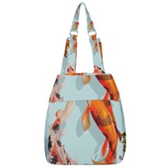 Koi Fish Center Zip Backpack by Grandong