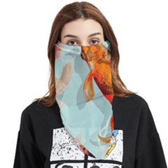 Koi Fish Face Covering Bandana (triangle) by Grandong