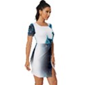 Blue Castle Halloween Horror Haunted House Fitted Knot Split End Bodycon Dress View3