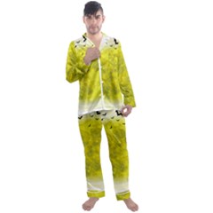 Happy Halloween Men s Long Sleeve Satin Pajamas Set by Sarkoni