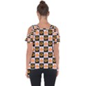 Chess Halloween Pattern Cut Out Side Drop T-Shirt View2