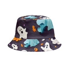 Ghost Pumpkin Scary Inside Out Bucket Hat by Ndabl3x