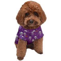 Skull Halloween Pattern Dog T-shirt by Ndabl3x