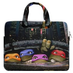 Teenage Mutant Ninja Turtles Leonardo Raphael Michelangelo Donatello Macbook Pro 13  Double Pocket Laptop Bag by Sarkoni