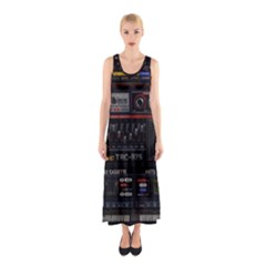 Daft Punk Boombox Sleeveless Maxi Dress by Sarkoni