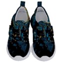 Hogwarts Starry Night Van Gogh Kids  Velcro No Lace Shoes View1