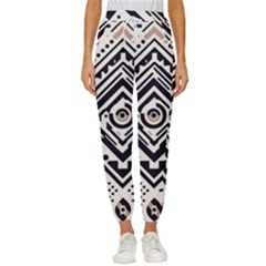 Tribal Pattern Women s Cropped Drawstring Pants by Sobalvarro