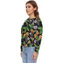 Flower Pattern Art Floral Texture Women s Long Sleeve Raglan T-Shirt View2