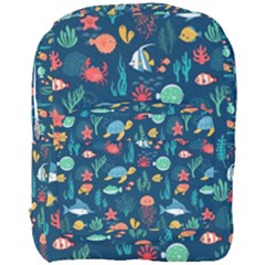 Fish Sea Animals Pattern Full Print Backpack by Ndabl3x