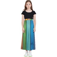 Rainbow Kids  Flared Maxi Skirt by zappwaits