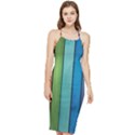 Rainbow Bodycon Cross Back Summer Dress View1