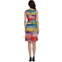 Rainbow Wood Sleeveless Dress With Pocket View4