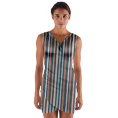 Stripes Wrap Front Bodycon Dress by zappwaits