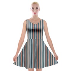 Stripes Velvet Skater Dress by zappwaits