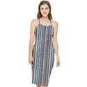 Stripes Bodycon Cross Back Summer Dress View1