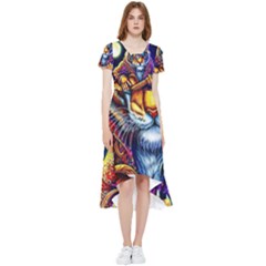 Tiger Rockingstar High Low Boho Dress by Sparkle