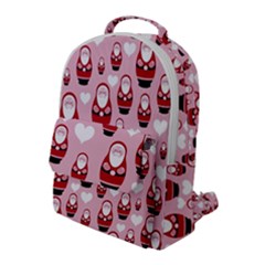 Christmas Santa Pattern Flap Pocket Backpack (large) by Grandong