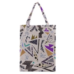 90s Geometric Christmas Pattern Classic Tote Bag by Grandong