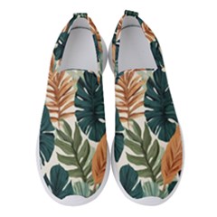 Tropical Leaf Women s Slip On Sneakers by Jack14