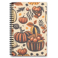 Thanksgiving Pattern 5 5  X 8 5  Notebook by Valentinaart