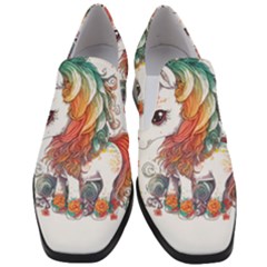 Baby Unicorn T- Shirt Colourful Bay Unicorn T- Shirt Yoga Reflexion Pose T- Shirtyoga Reflexion Pose T- Shirt Women Slip On Heel Loafers by hizuto