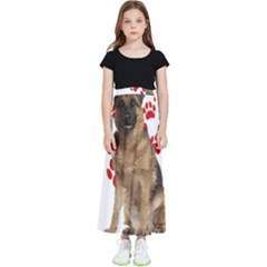 Belgian Malinois Gift T- Shirt Cool Belgian Malinois Valentine Heart Paw Belgian Malinois Dog Lover Yoga Reflexion Pose T- Shirtyoga Reflexion Pose T- Shirt Kids  Flared Maxi Skirt by hizuto