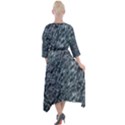 Ceramics Broken  Quarter Sleeve Wrap Front Maxi Dress View2