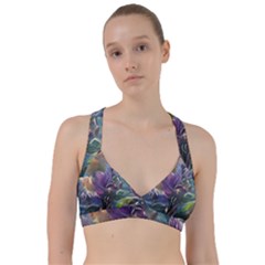 Abstract Blossoms  Sweetheart Sports Bra by Internationalstore