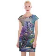 Abstract Blossoms  Cap Sleeve Bodycon Dress by Internationalstore