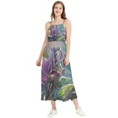 Abstract Blossoms  Boho Sleeveless Summer Dress by Internationalstore